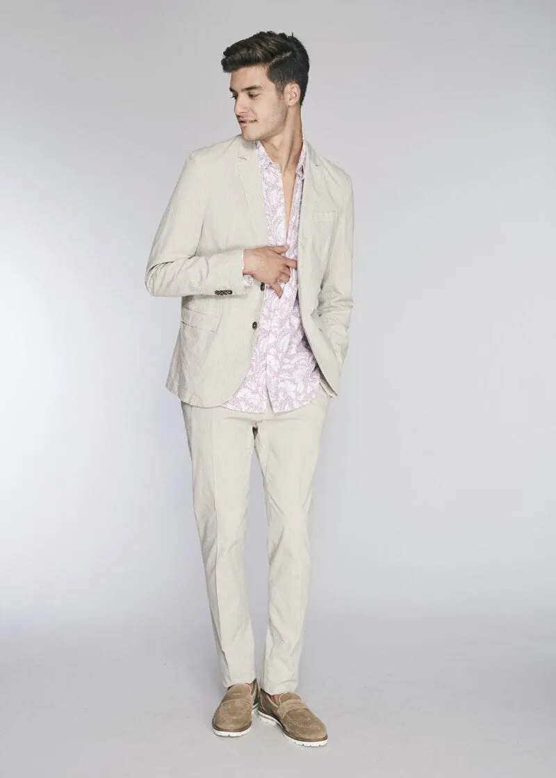 Camicia in popeline di cotone stampata