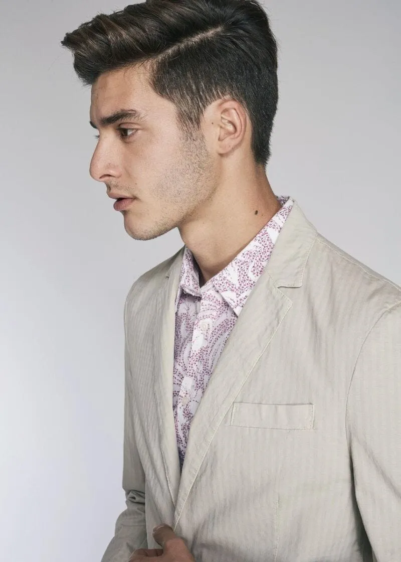 Camicia in popeline di cotone stampata