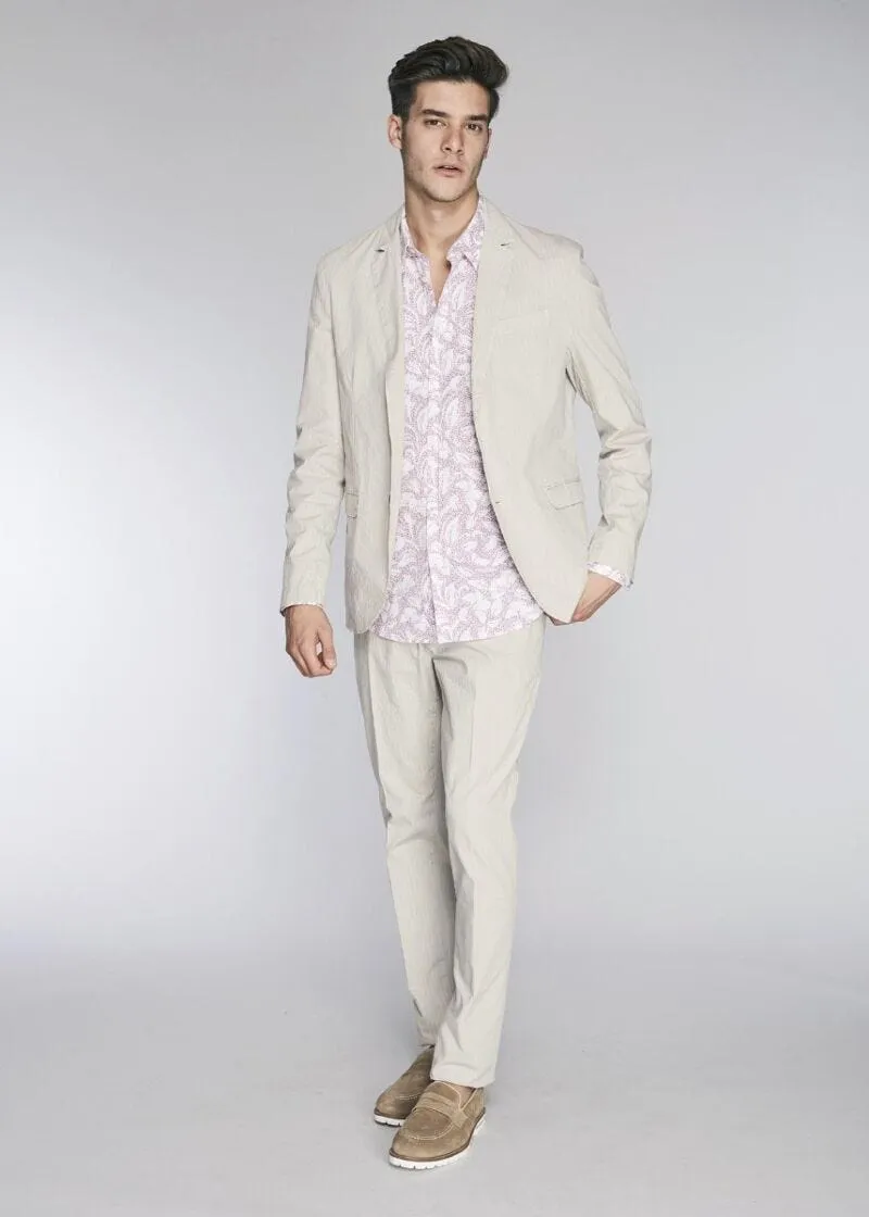 Camicia in popeline di cotone stampata