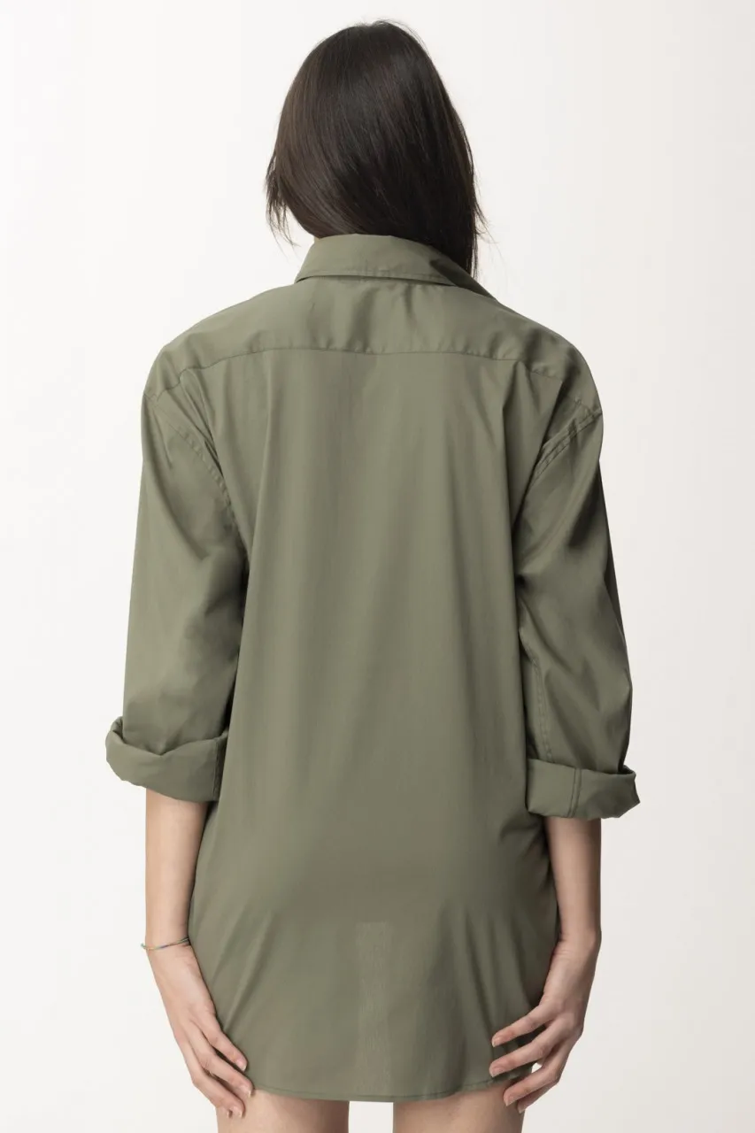 Camicia lunga Military green