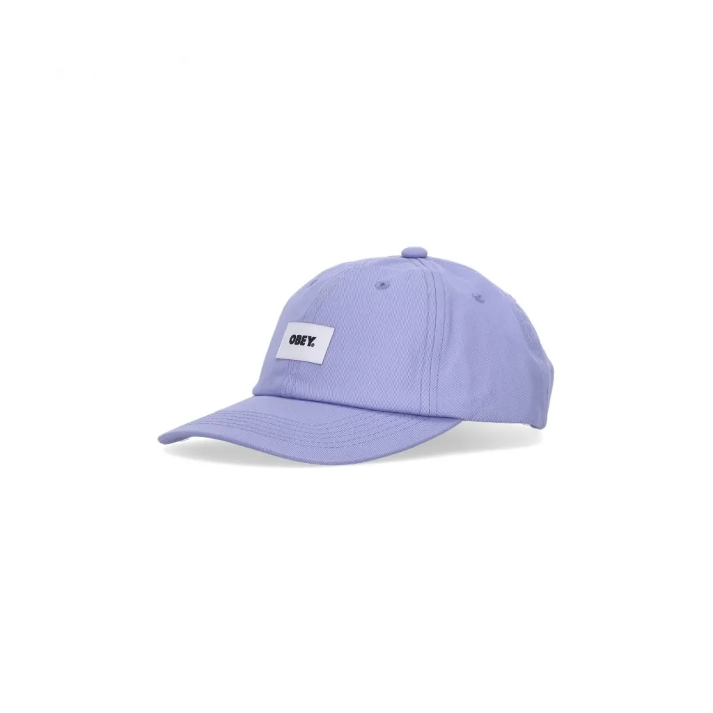 cappellino visiera curva uomo bold label organic 6 panel DIGITAL VIOLET