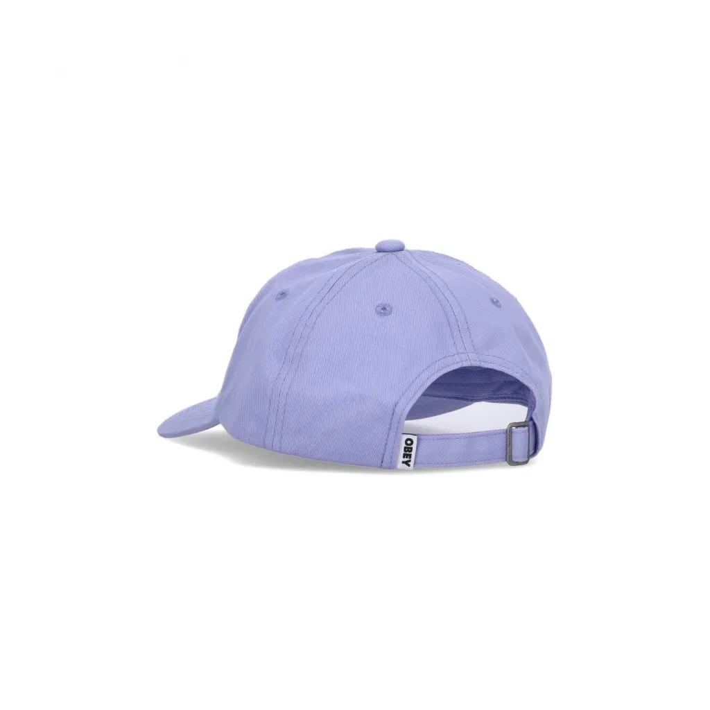 cappellino visiera curva uomo bold label organic 6 panel DIGITAL VIOLET