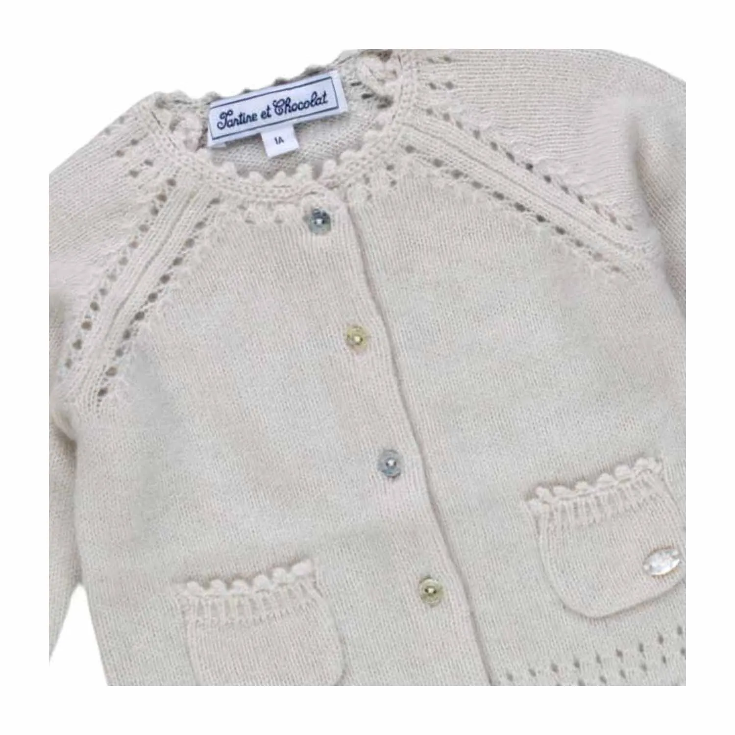 Cardigan Avorio Bimba