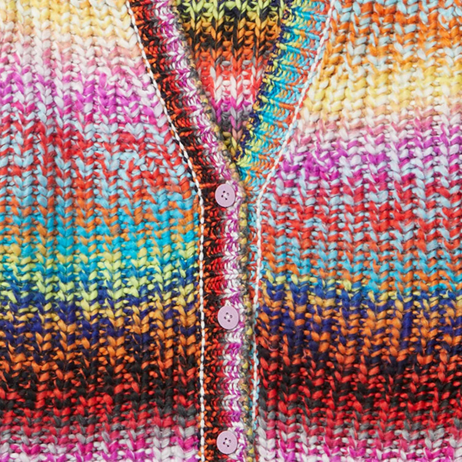 Cardigan Multicolor Melange Bambina E Teen