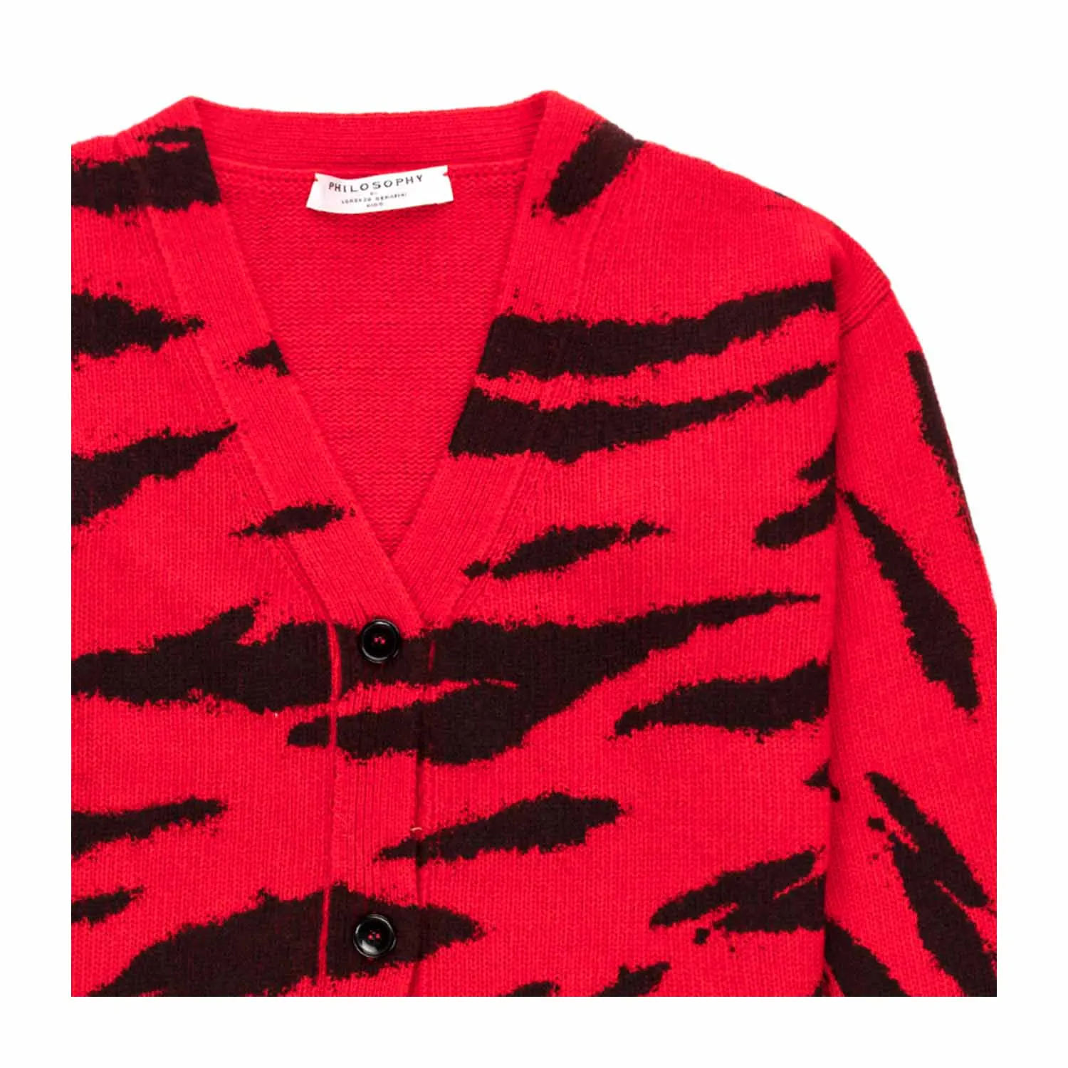 Cardigan Rosso Bambina Girl