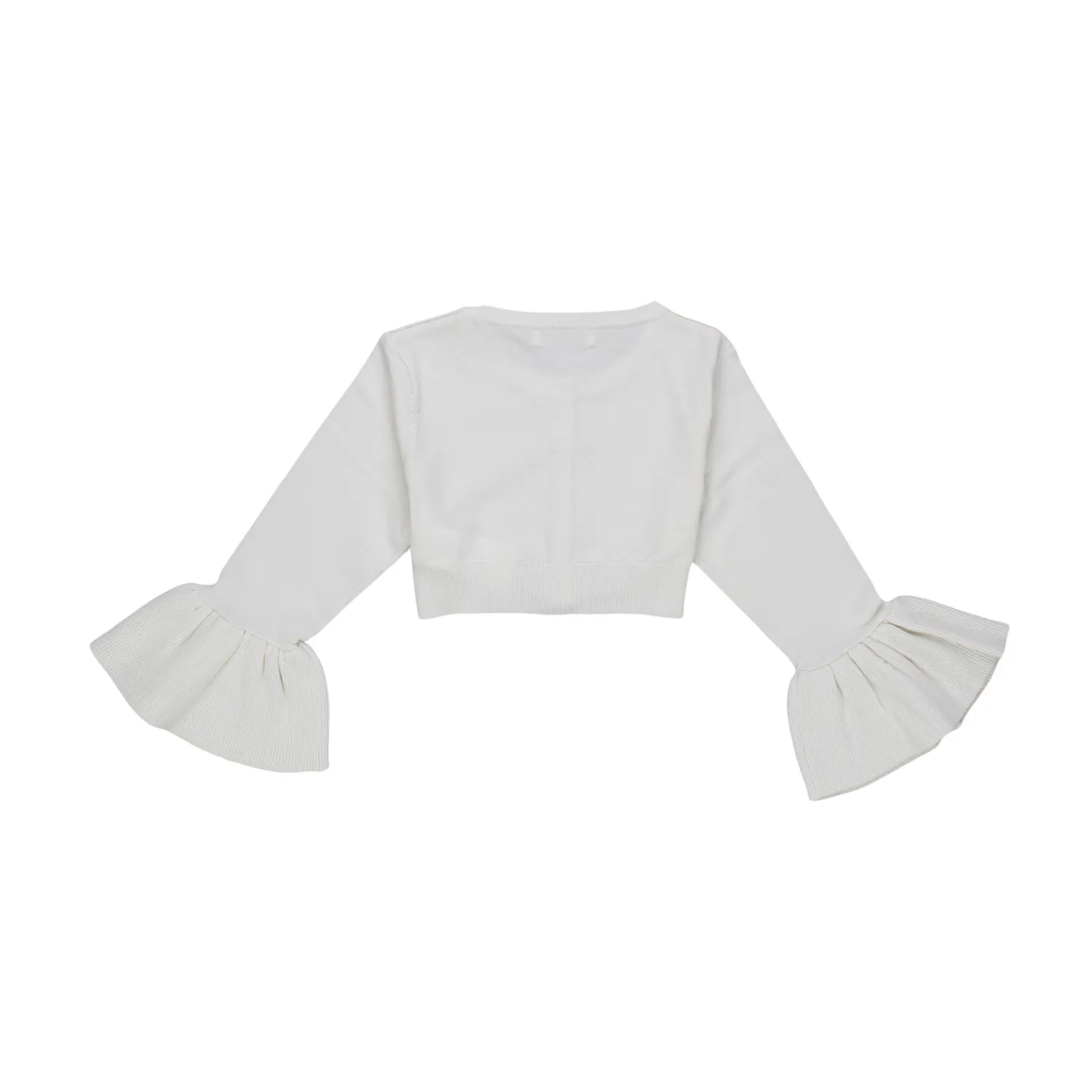 Cardigan Volants Bianco Bambina Teen