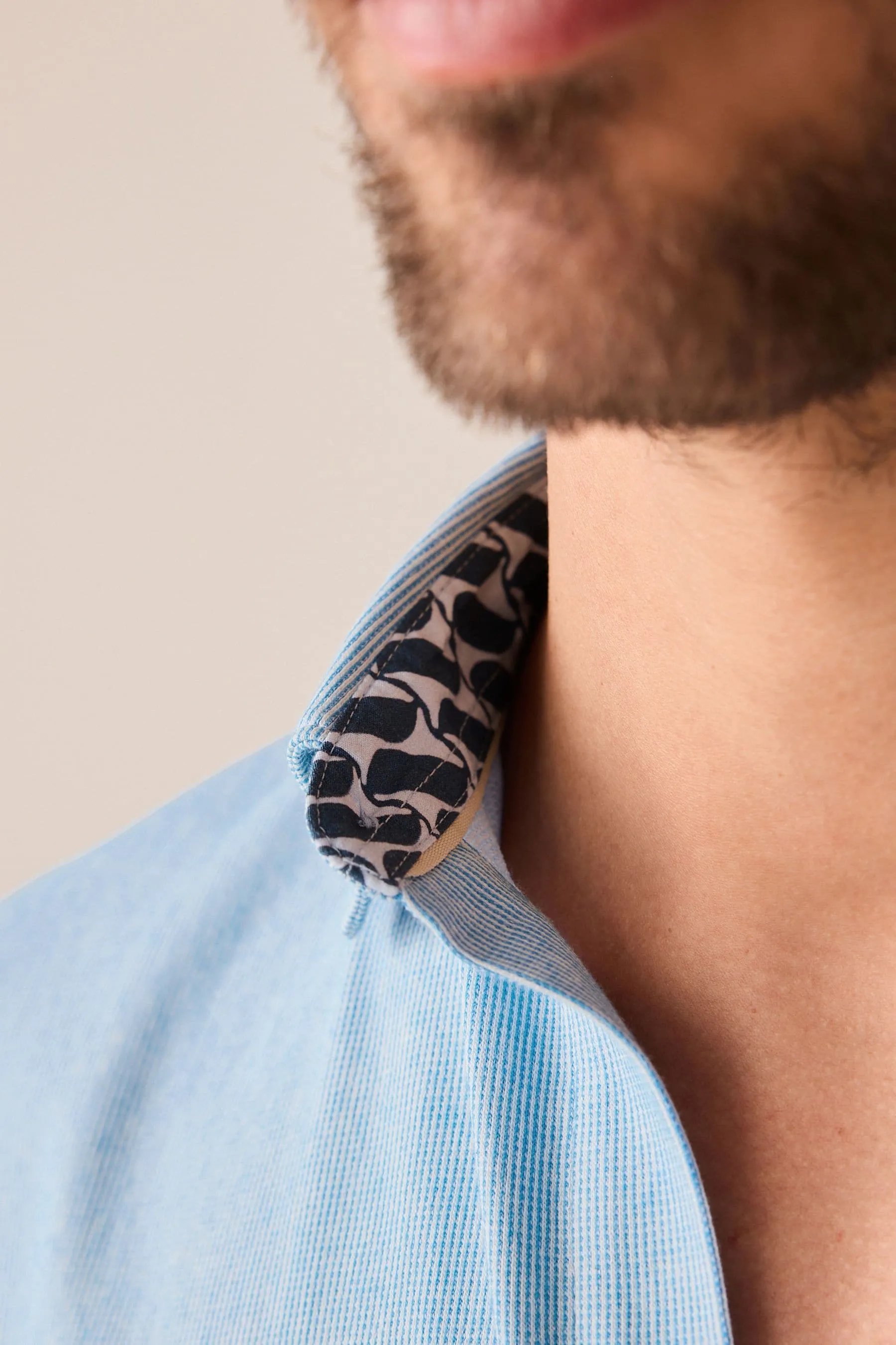 Celeste  - Oxford - Camicia con Blend in cotone