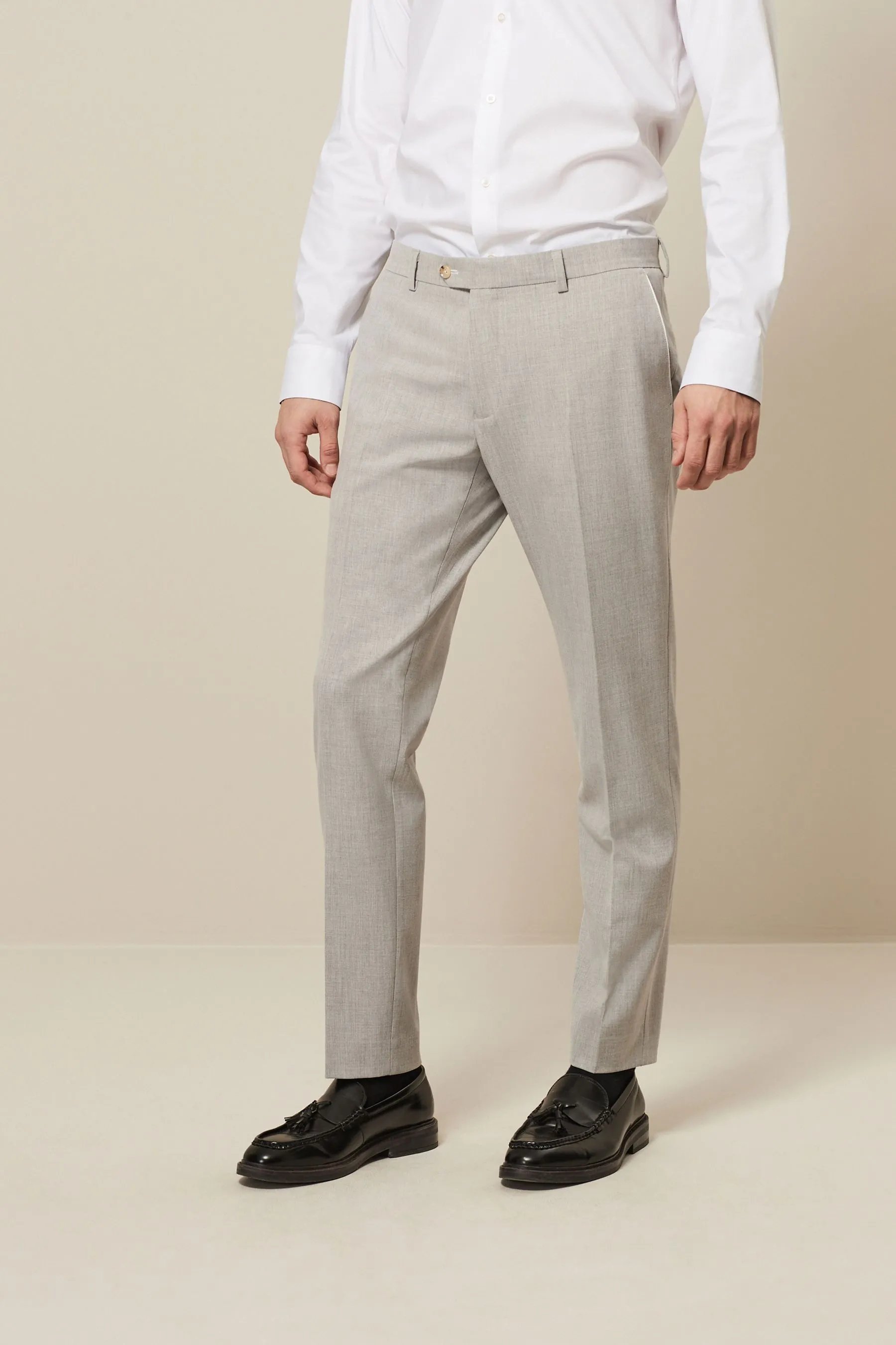 Completo skinny con bordi a contrasto: Pantaloni