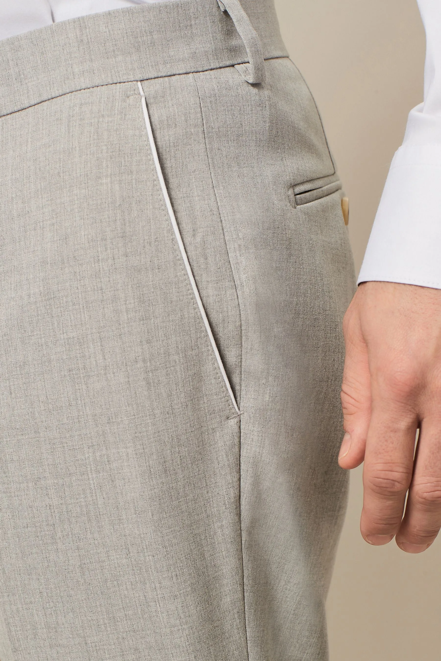 Completo skinny con bordi a contrasto: Pantaloni