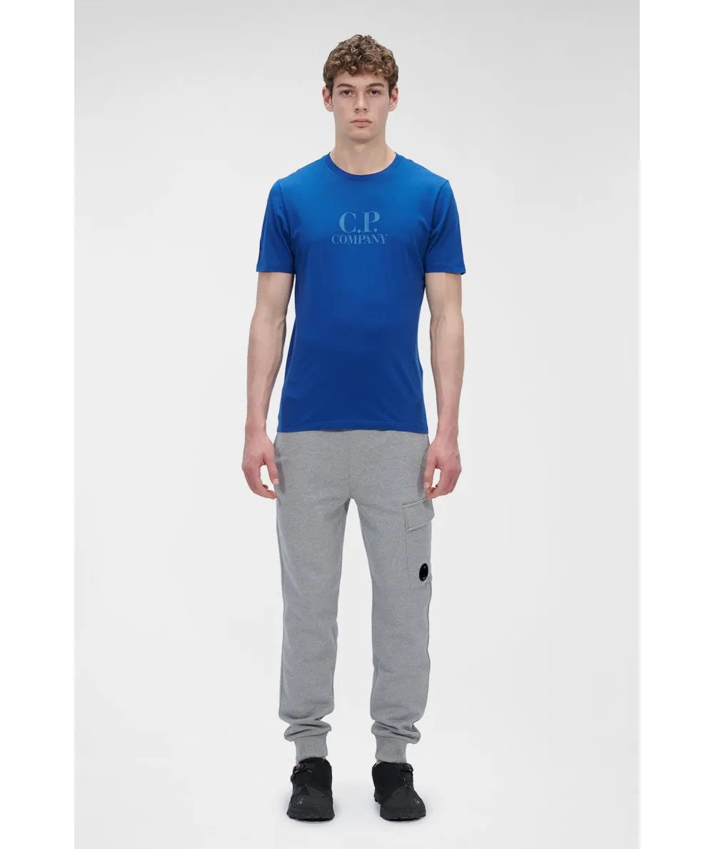 C.P. COMPANY--T-shirt in jersey con logo tono su tono