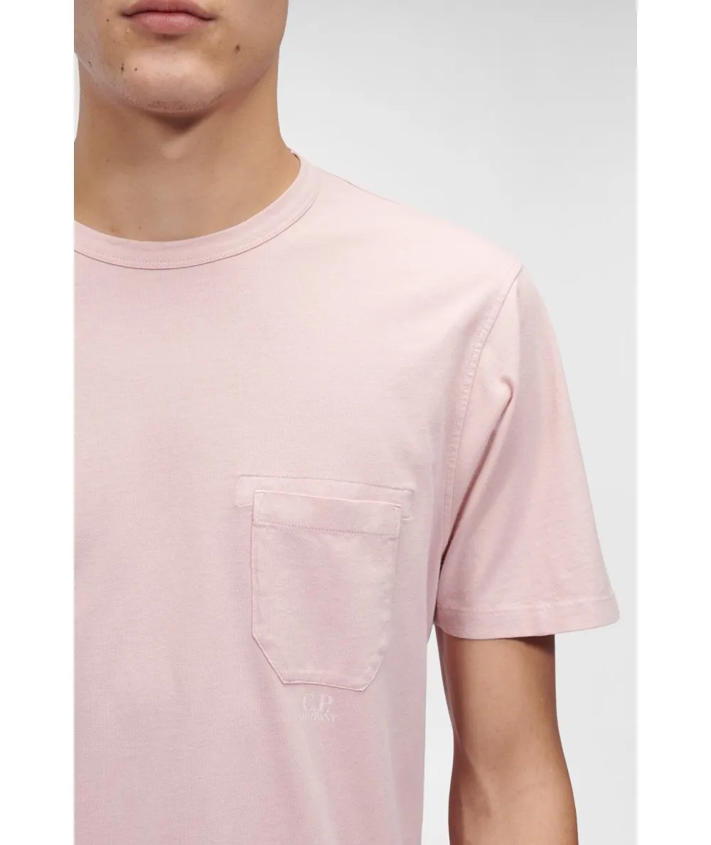 C.P. COMPANY--T-shirt tascabile in jersey 24/1