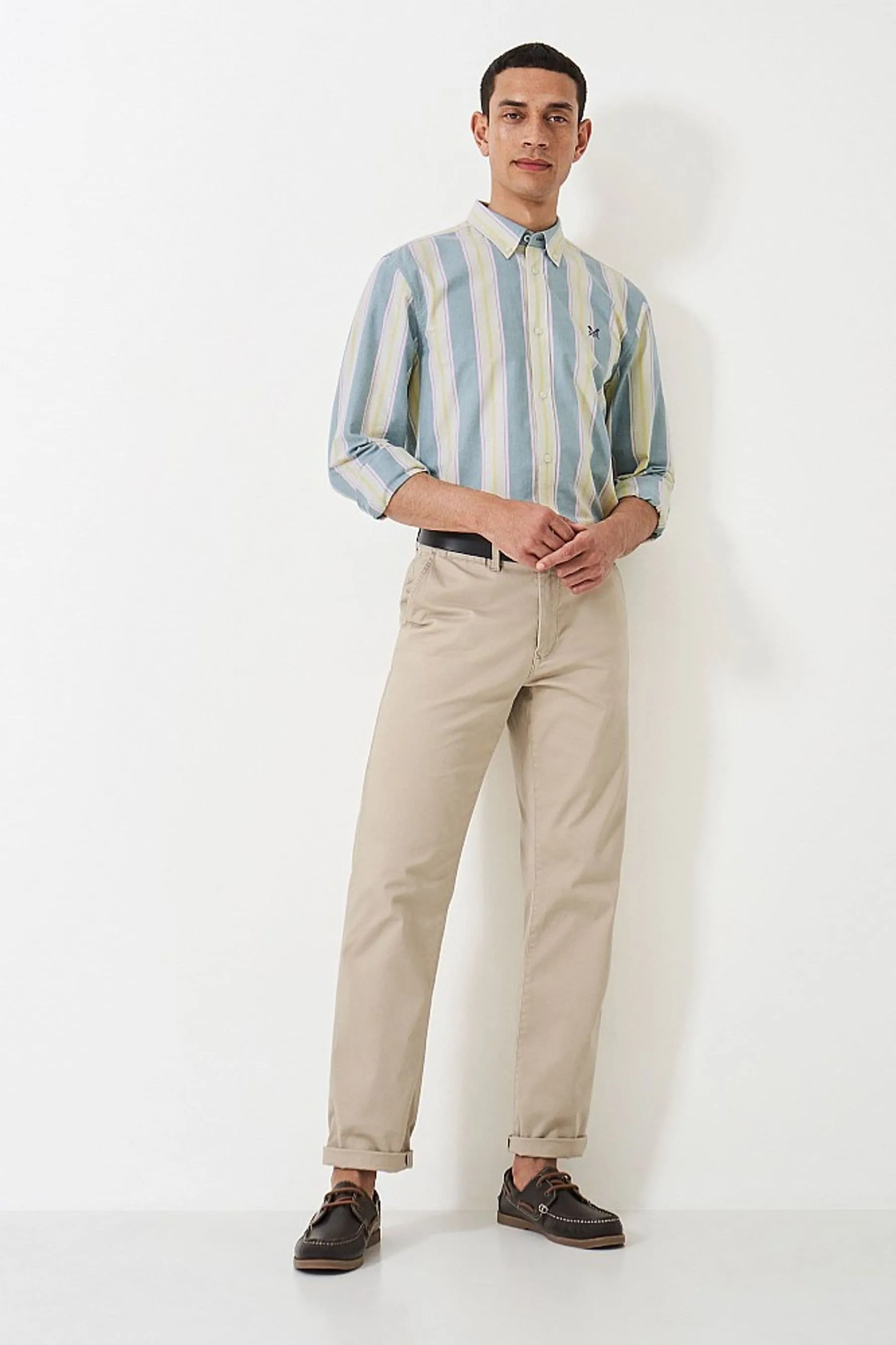 Crew Clothing Manica lunga - Camicia Oxford classica