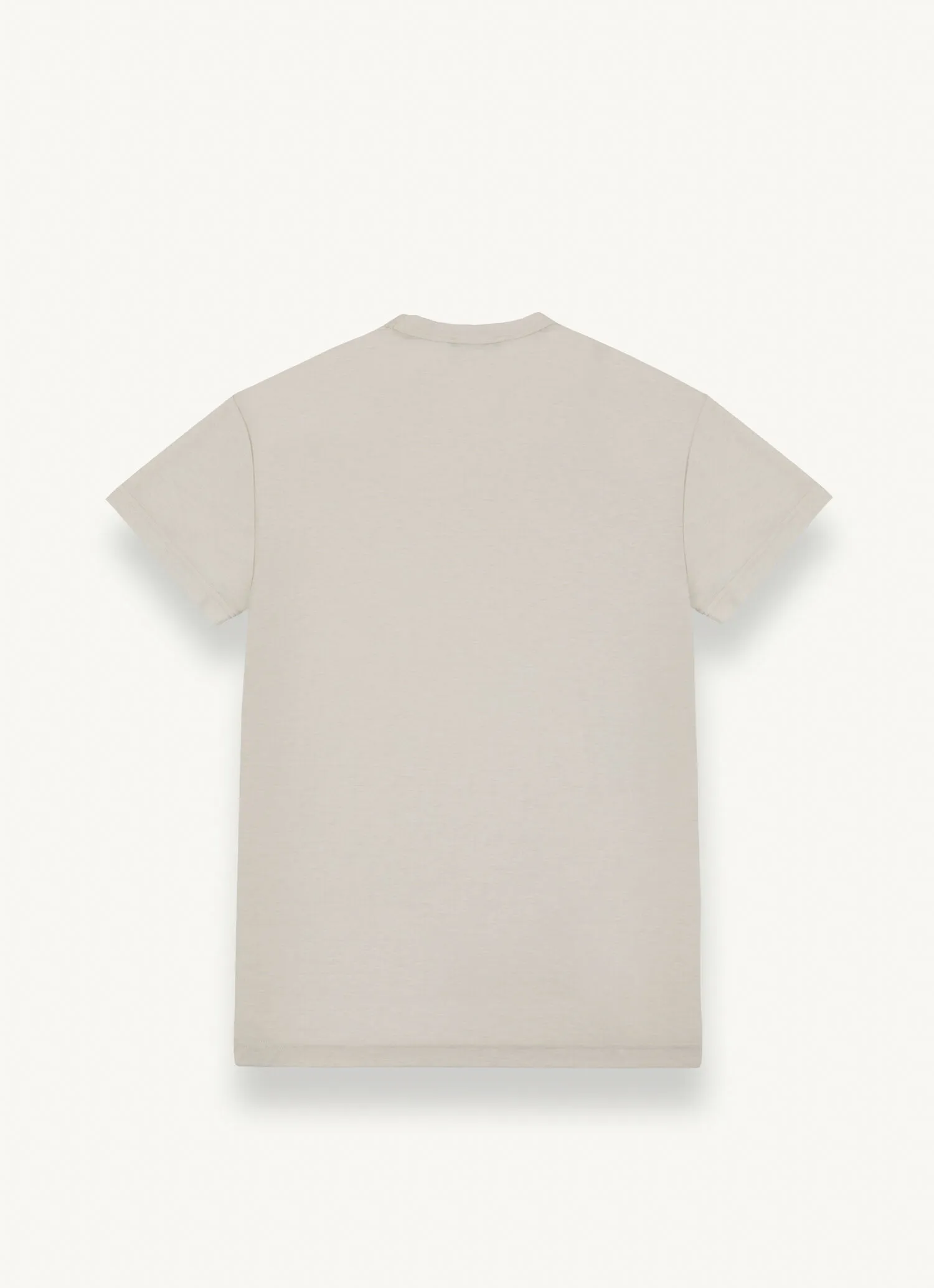 Crewneck T-shirt in cool Oxford cloth