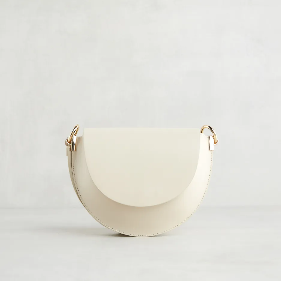 Crossbody in Pelle Panna