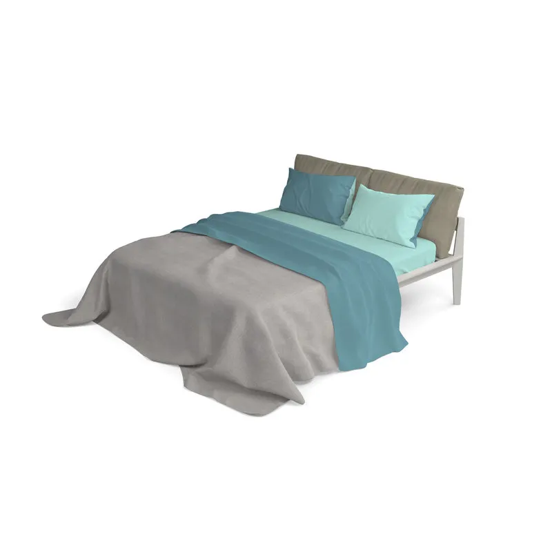 DATEX Completo letto linea Natural Color, ottanio/verde acqua