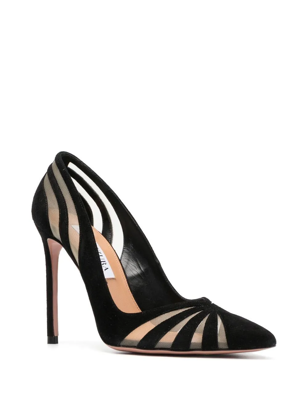 Decollete The Spy 105mm in nero Aquazzura - donna