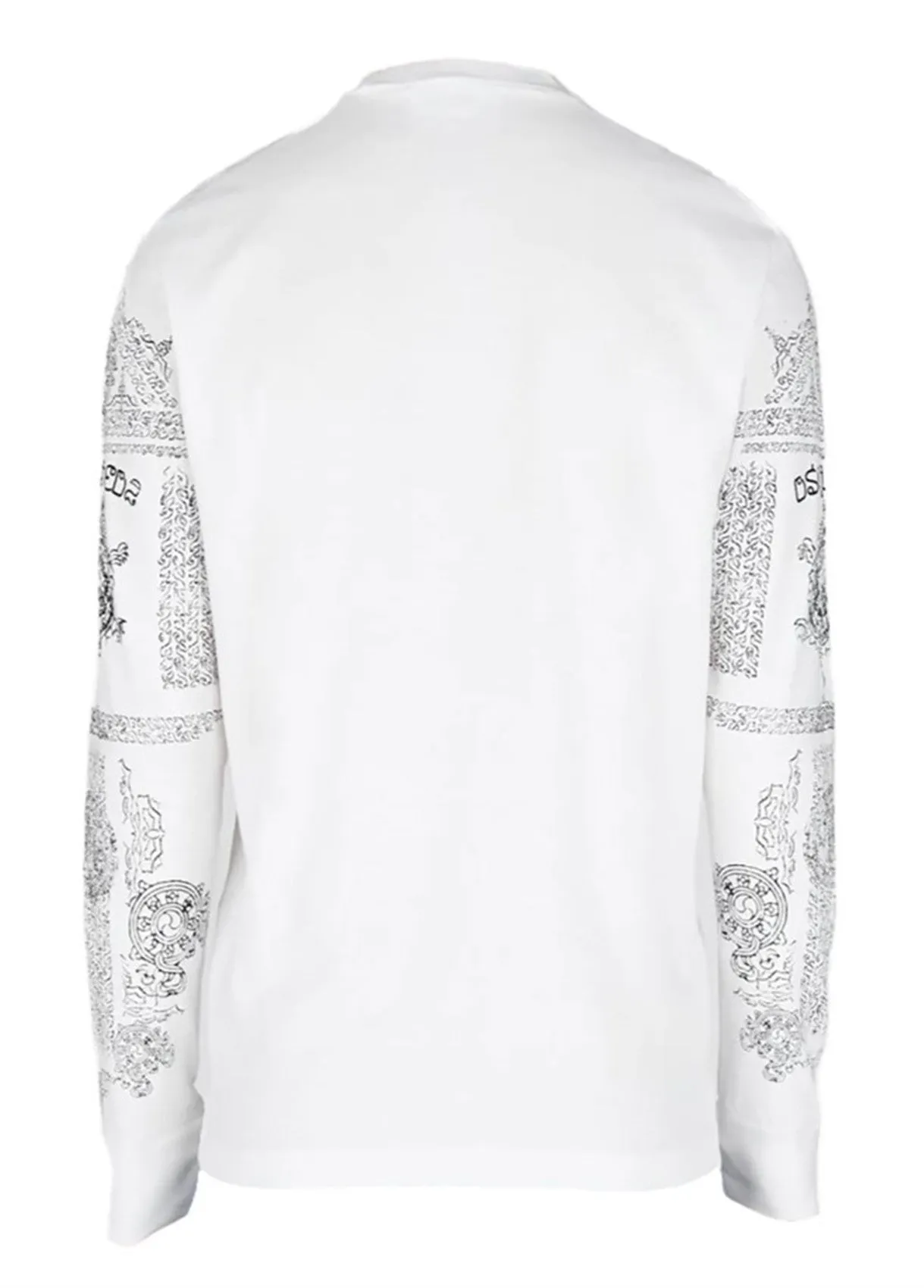 DSQUARED2 WHITE LONG SLEEVE T-SHIRT