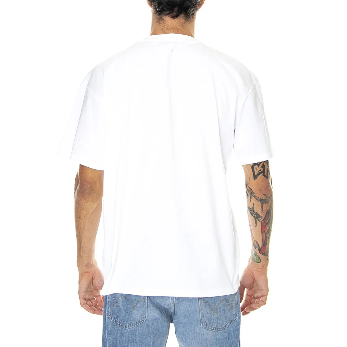 Edwin Oversize Basic Ts White - Maglietta Girocollo Uomo Bianca    