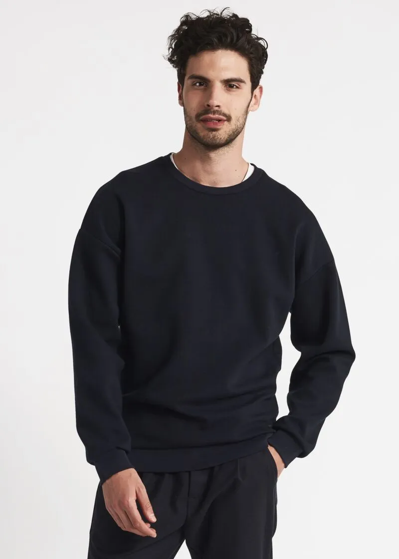 Felpa girocollo in cotone