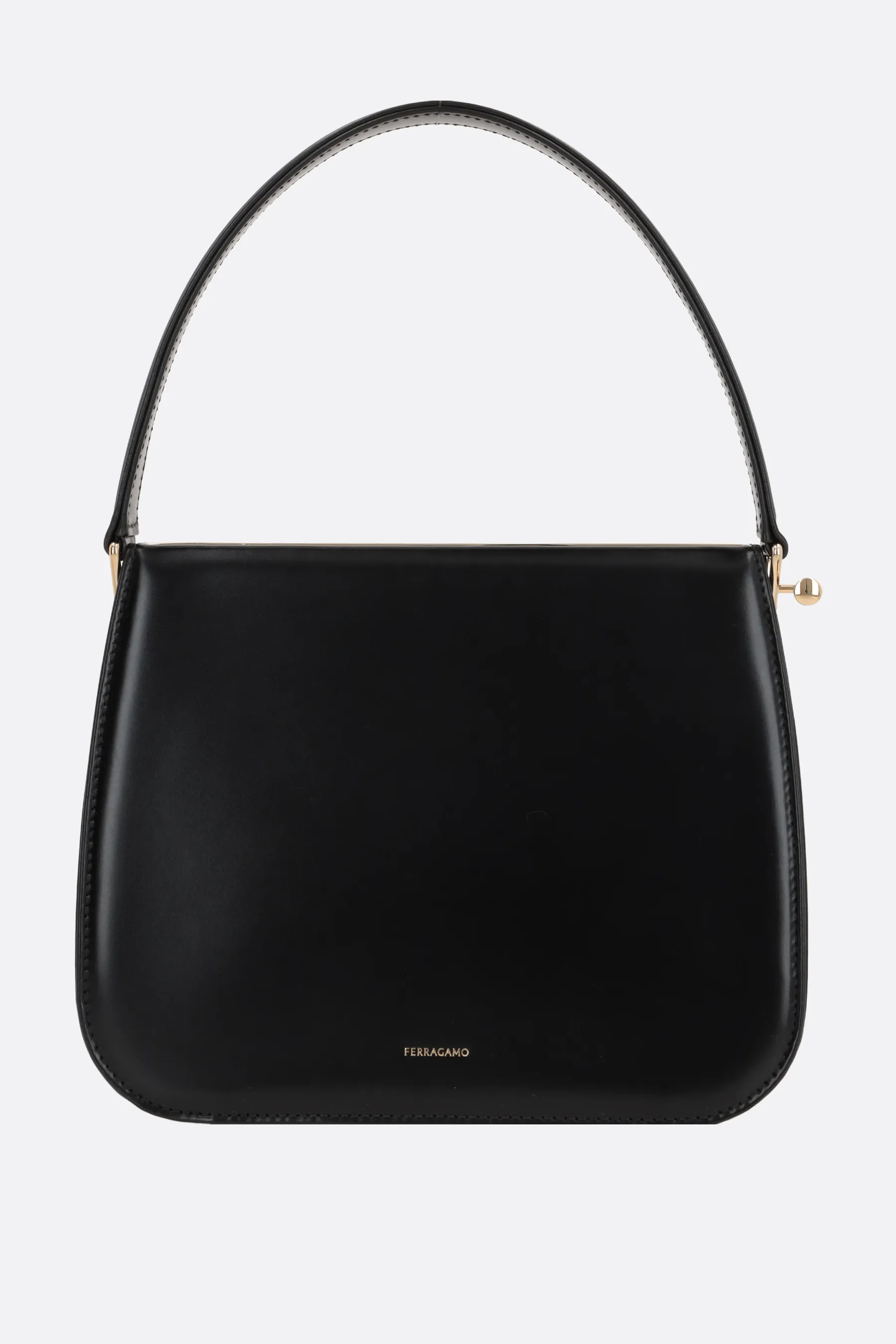  FERRAGAMO borsa a mano New Frame in pelle liscia 