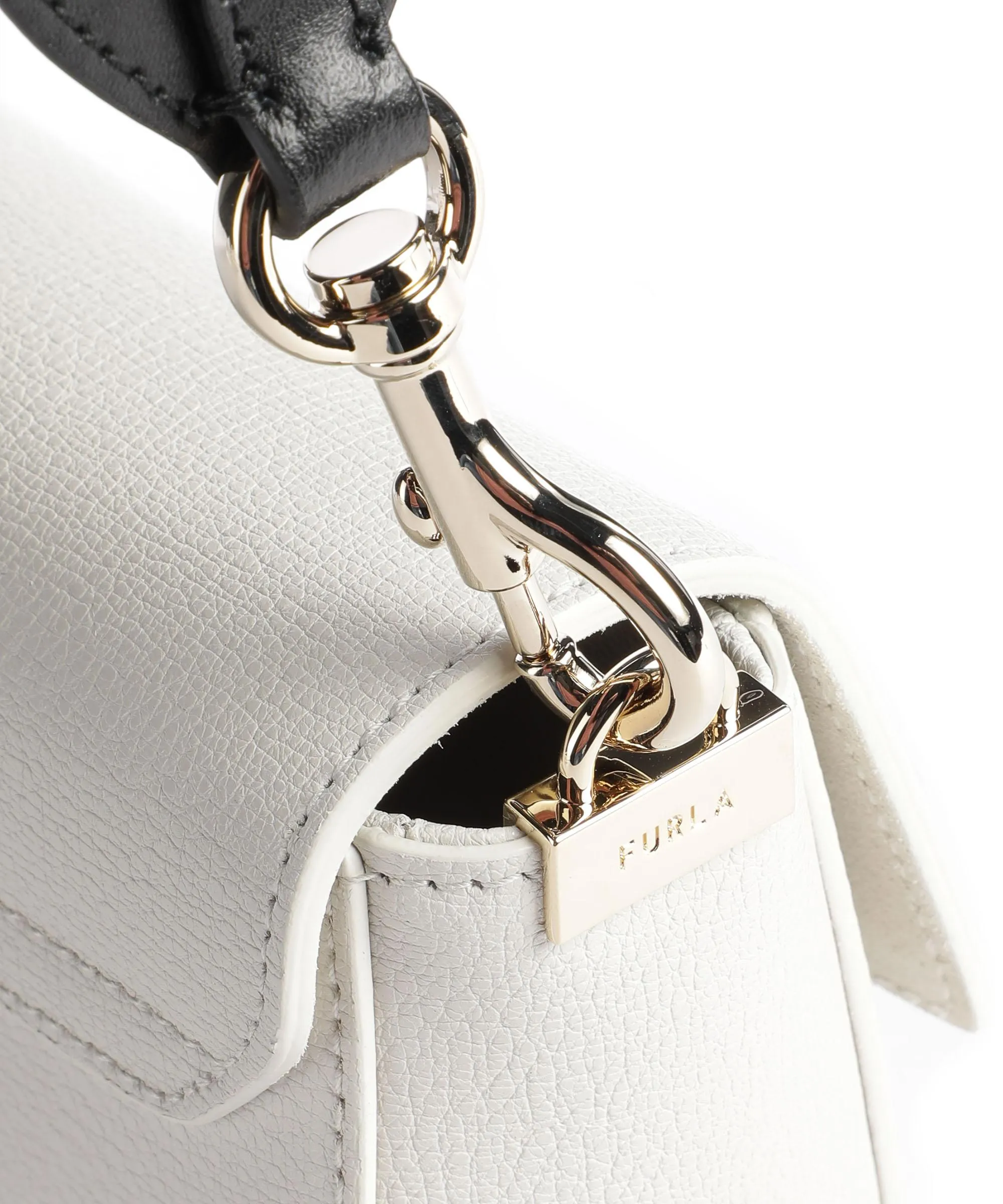  Furla Metropolis Mini Borsa a tracolla pelle granulata avorio  