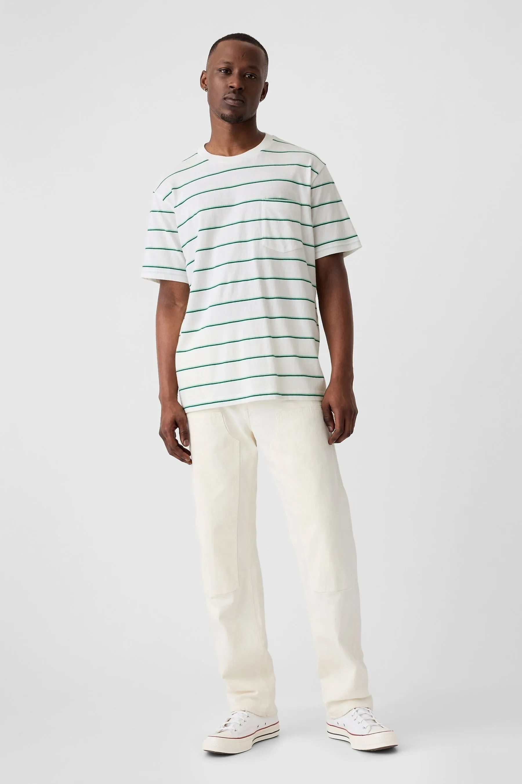 GAP Original - T-shirt con Manica corta Girocollo e tasca