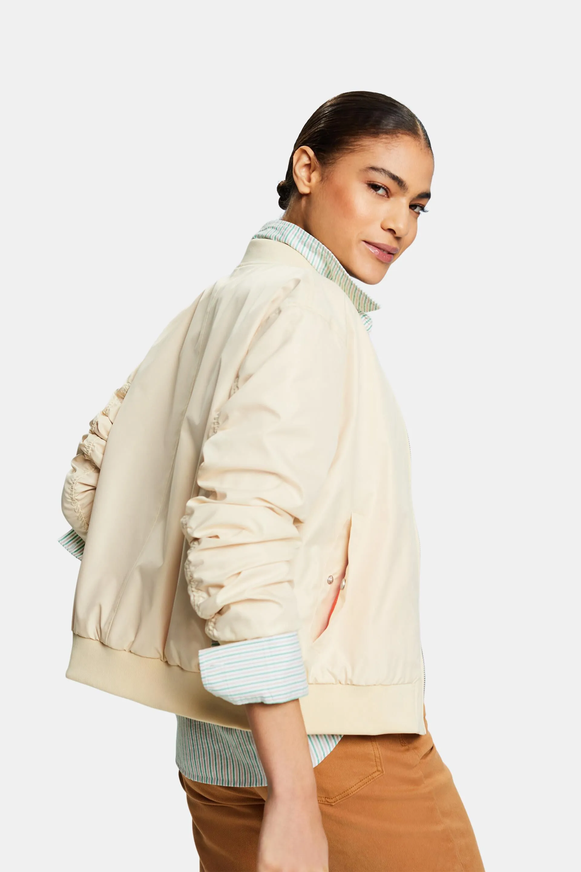 Giacca bomber in raso