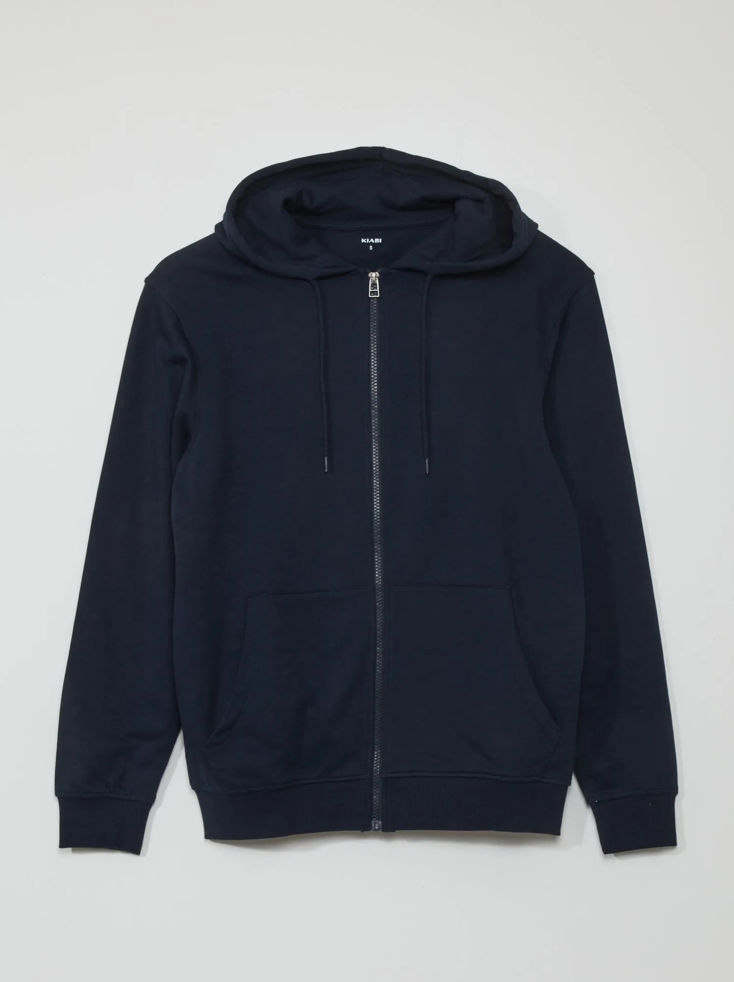 Giacca con zip e cappuccio - BLU