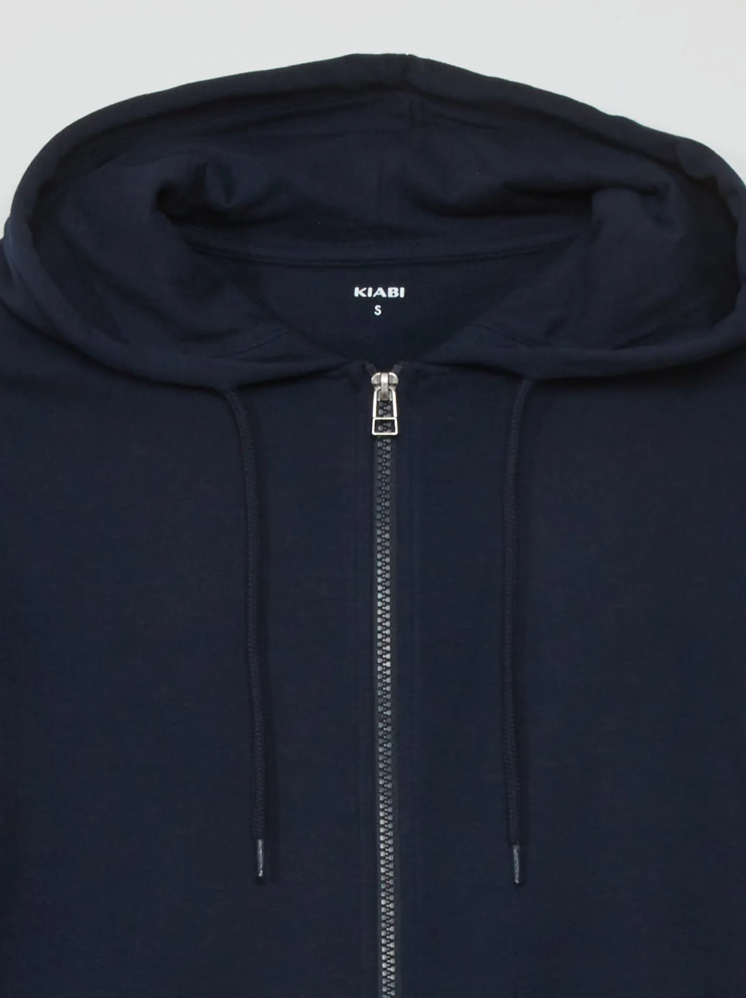 Giacca con zip e cappuccio - BLU