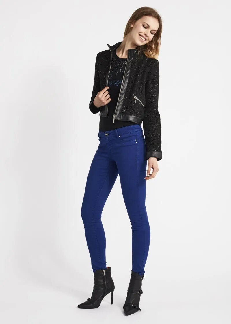 Giacca cropped con paillettes