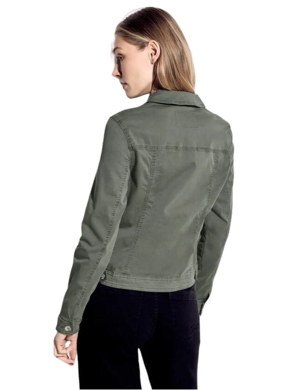 Giacca di jeans donna grigia