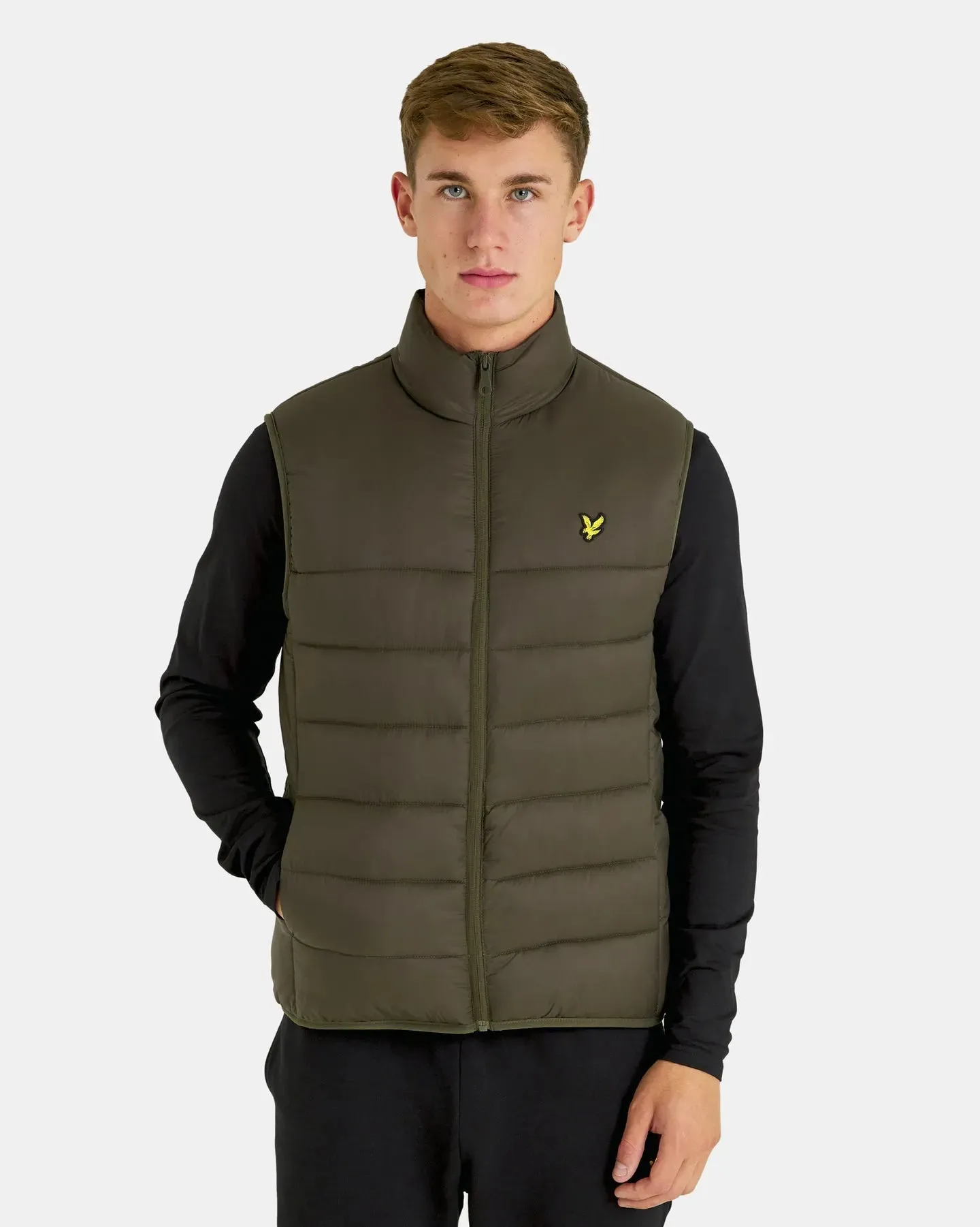Gilet Imbottito Lyle&Scott Verde Oliva da Uomo
