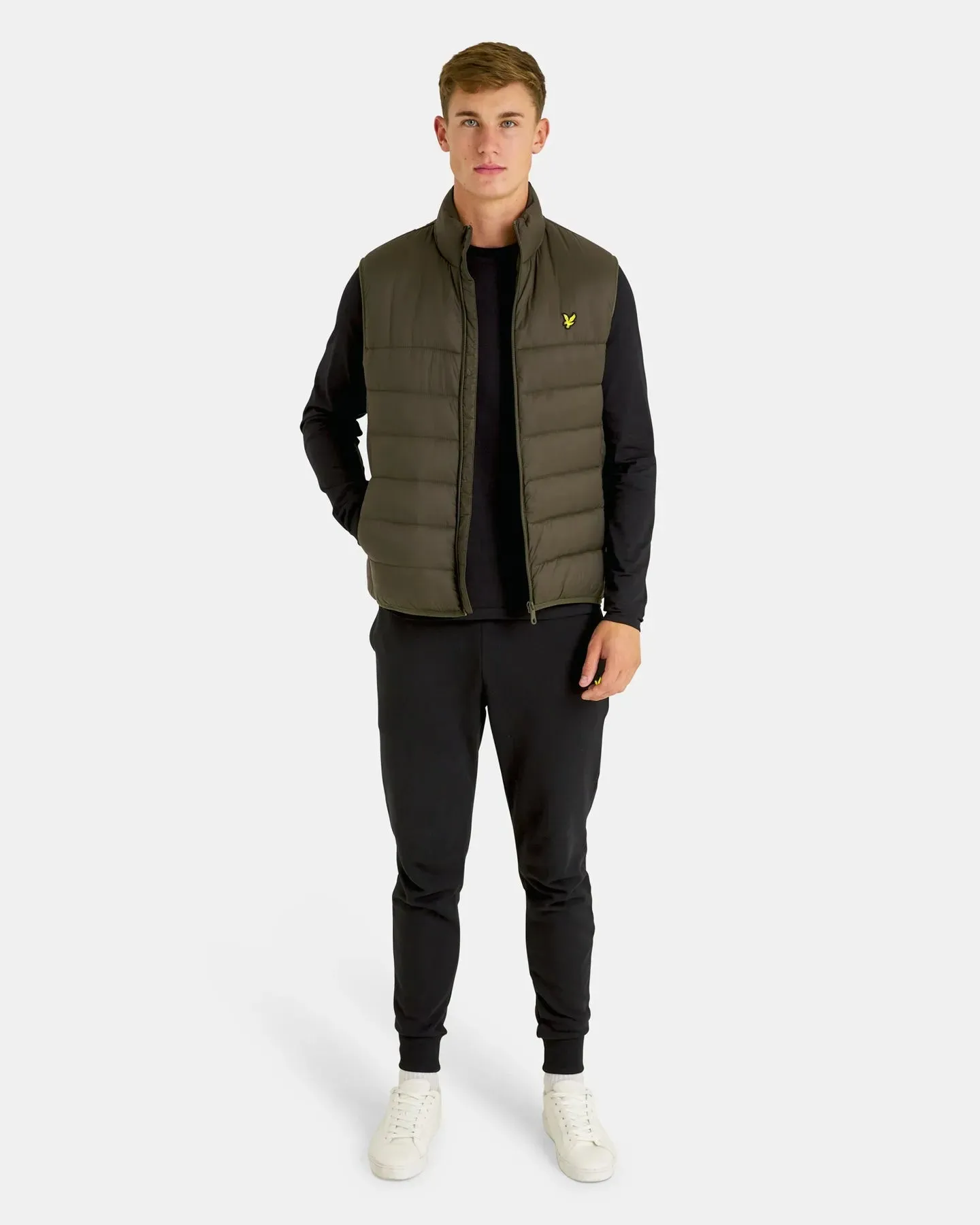 Gilet Imbottito Lyle&Scott Verde Oliva da Uomo