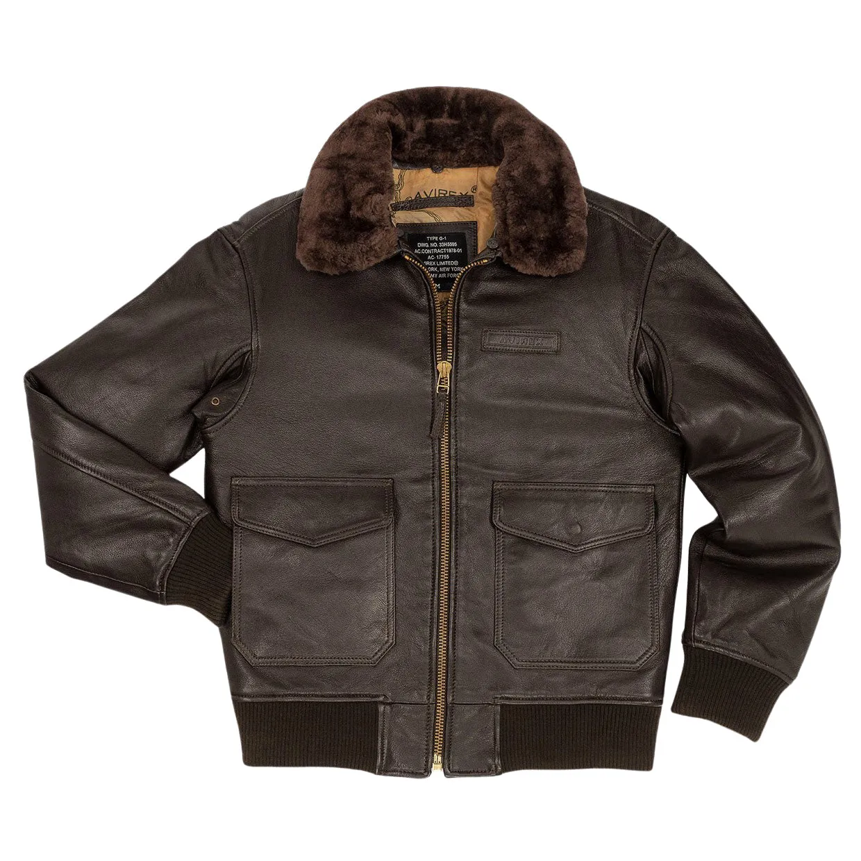 Giubbino Uomo Avirex G1 Marrone Scuro