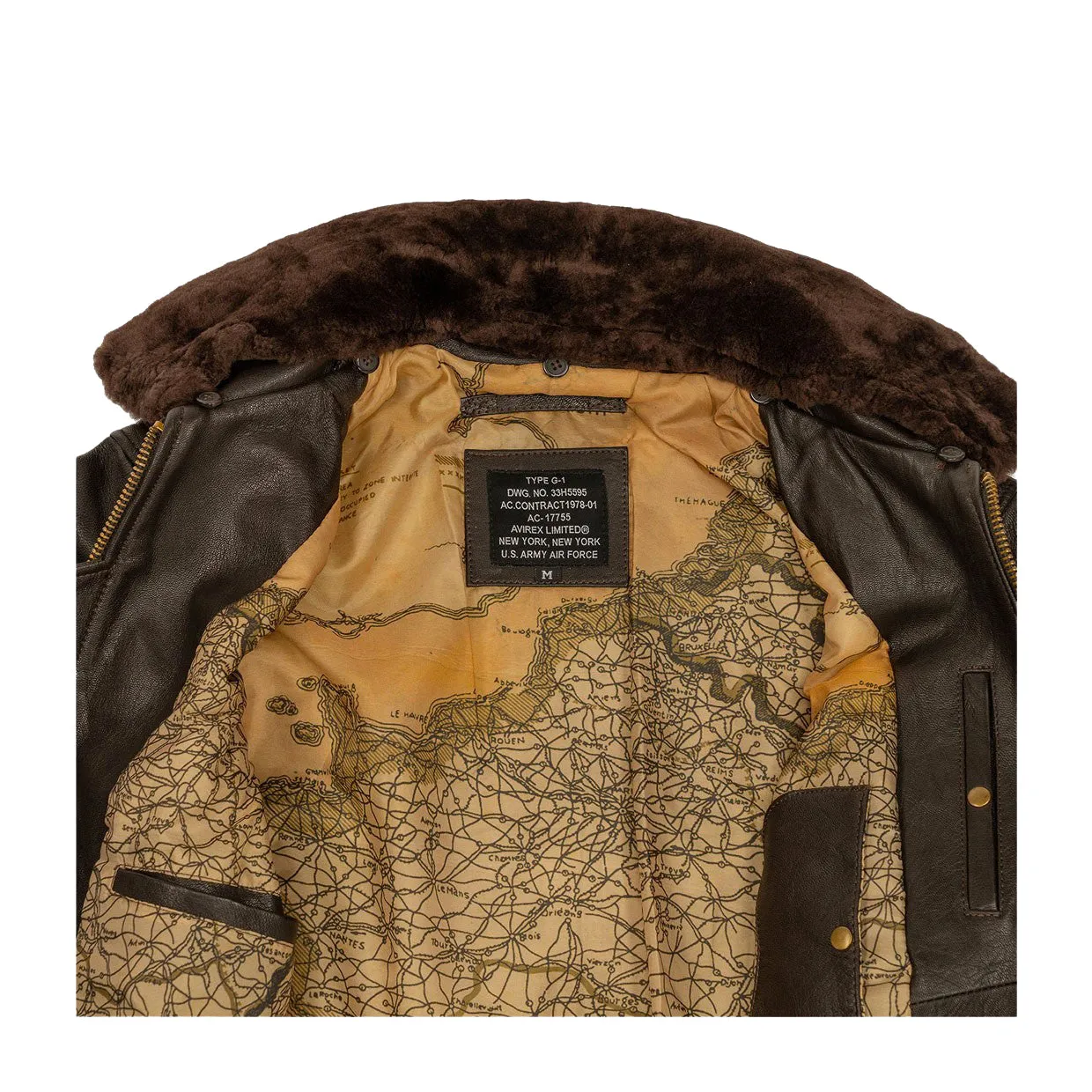 Giubbino Uomo Avirex G1 Marrone Scuro