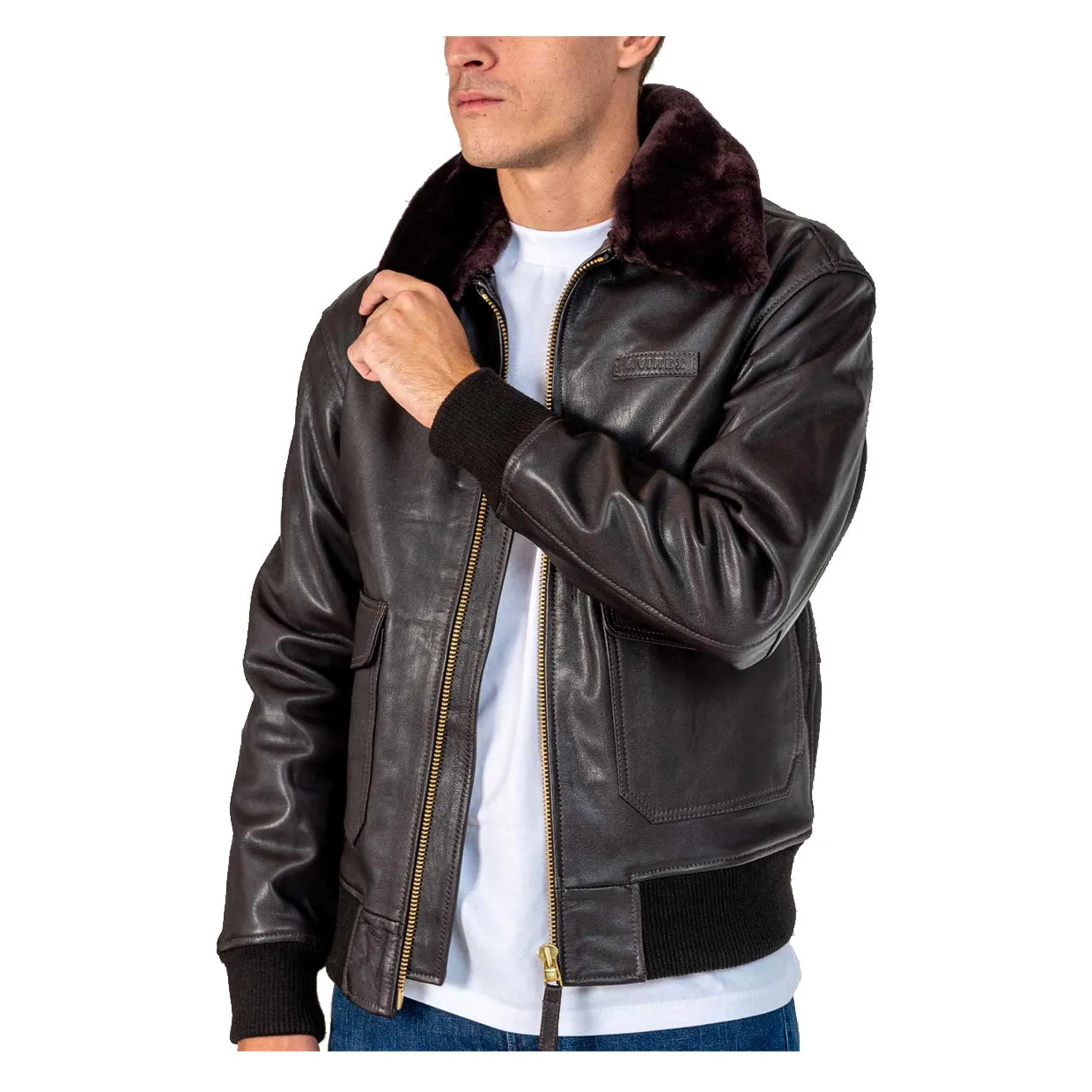 Giubbino Uomo Avirex G1 Marrone Scuro