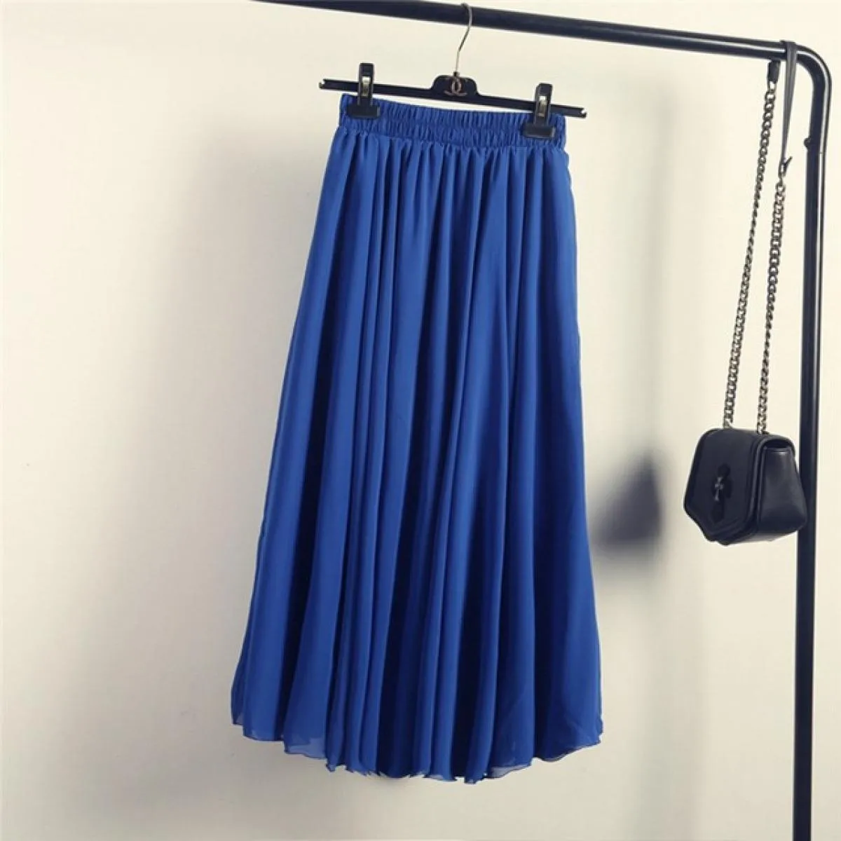 Gonne Boho in chiffon Gonna lunga in chiffon Boho con volant da donna Stile 3