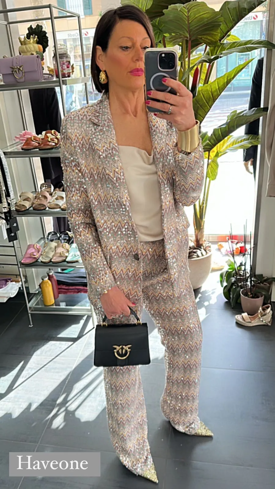 Haveone - Completo giacca pantalone modello Missoni