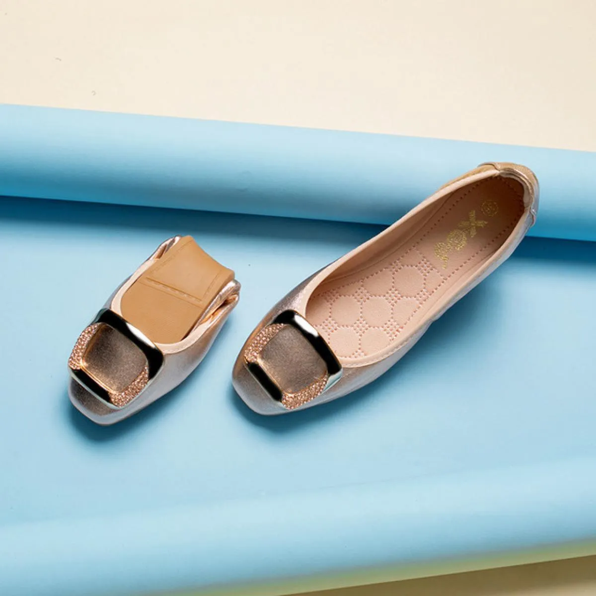 I più venduti Scarpe da donna Scarpe da barca da balletto Scarpe basse da donna Mocassini casual Donna Slipon Shine Elegante Fes