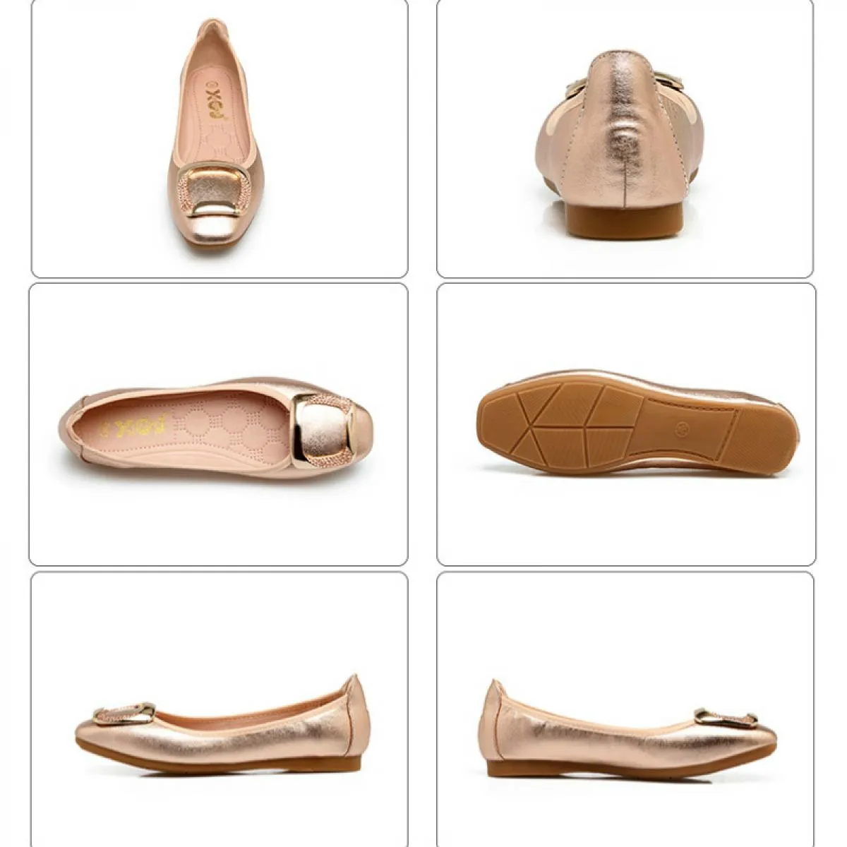 I più venduti Scarpe da donna Scarpe da barca da balletto Scarpe basse da donna Mocassini casual Donna Slipon Shine Elegante Fes