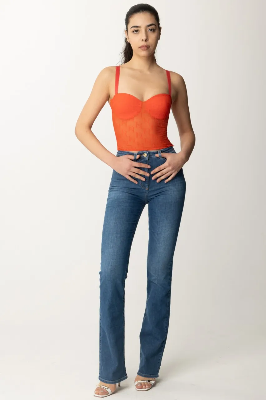 Jeans a zampa Blue denim