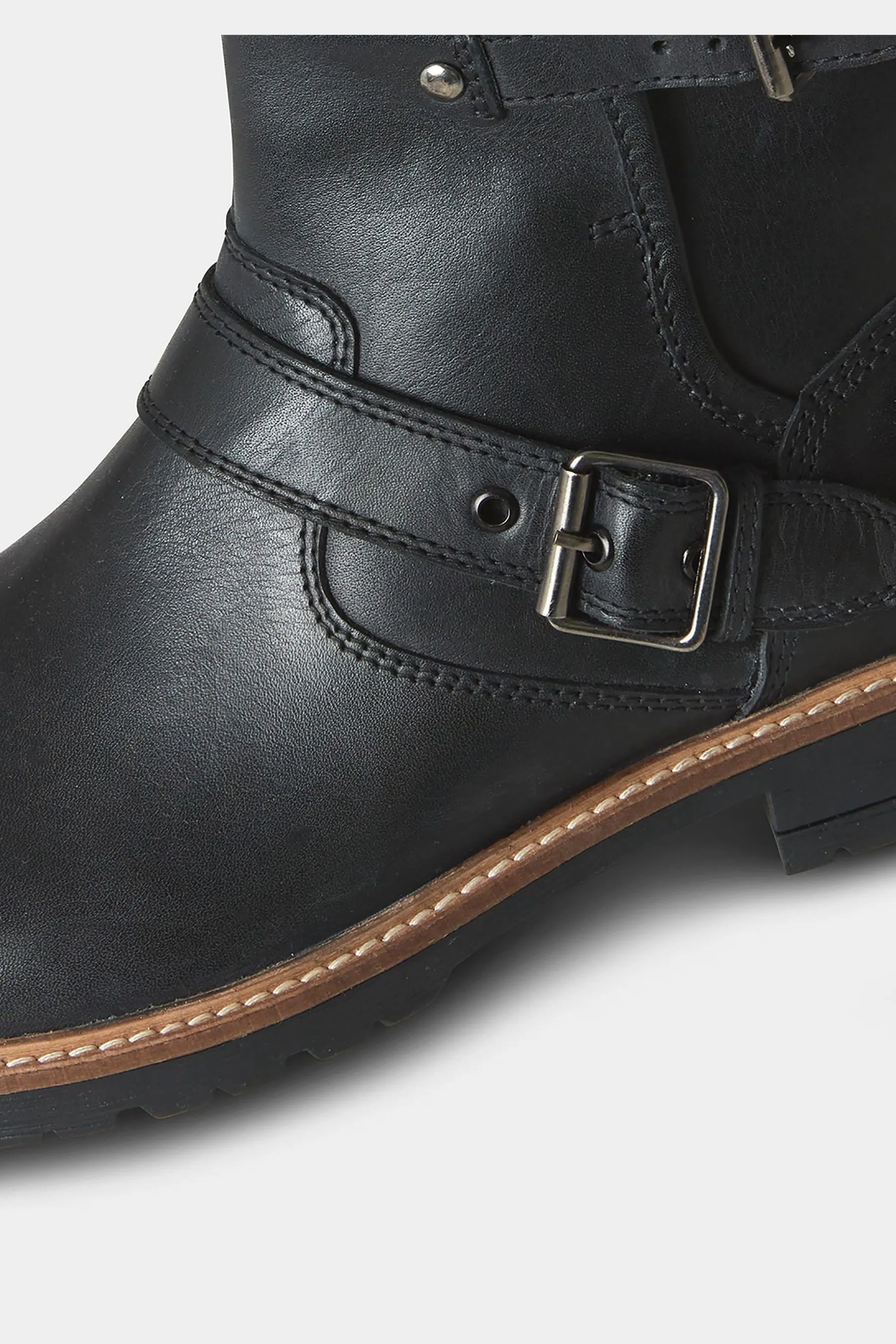 Joe Browns - Chelsea stile motociclista in pelle Stivali