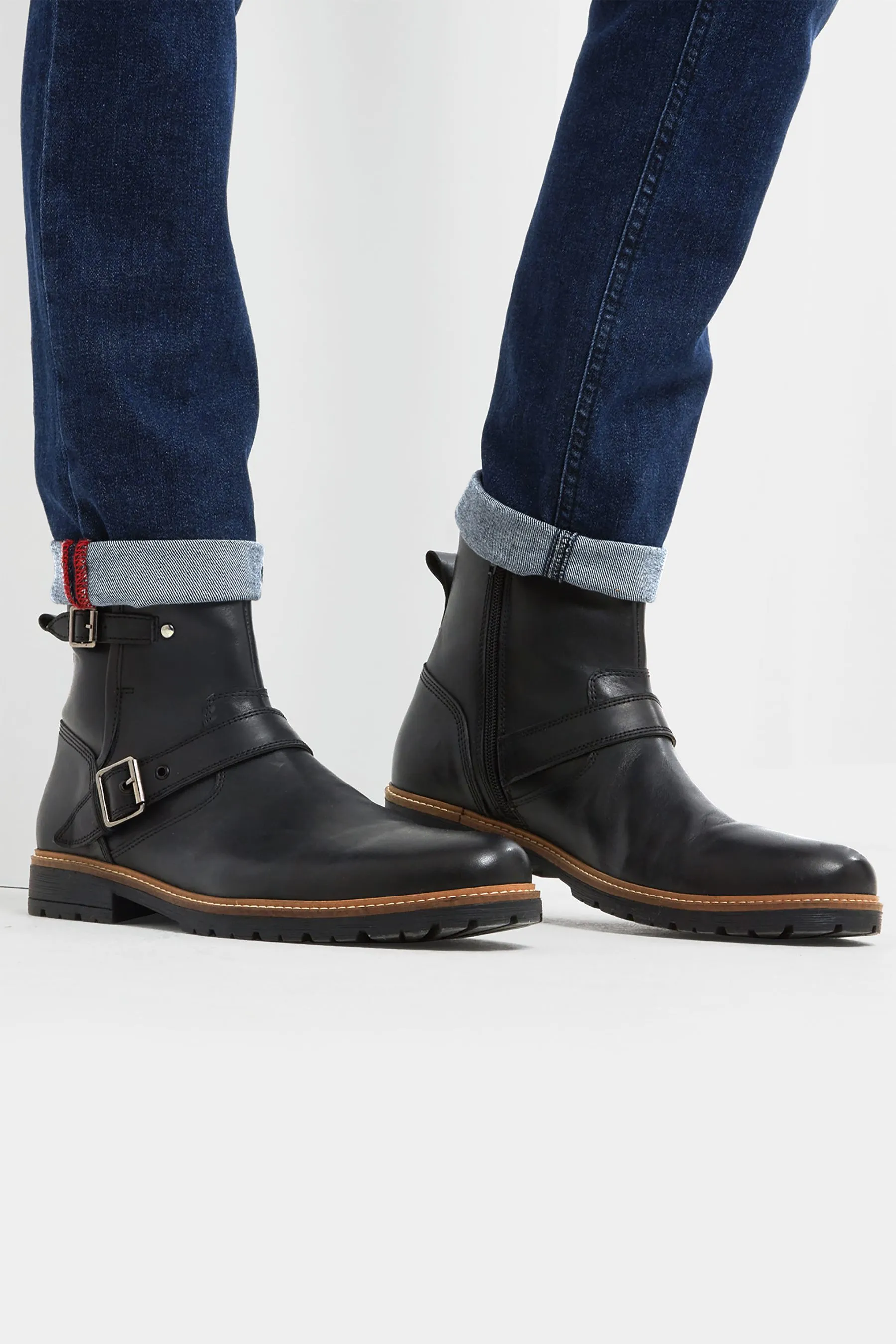 Joe Browns - Chelsea stile motociclista in pelle Stivali