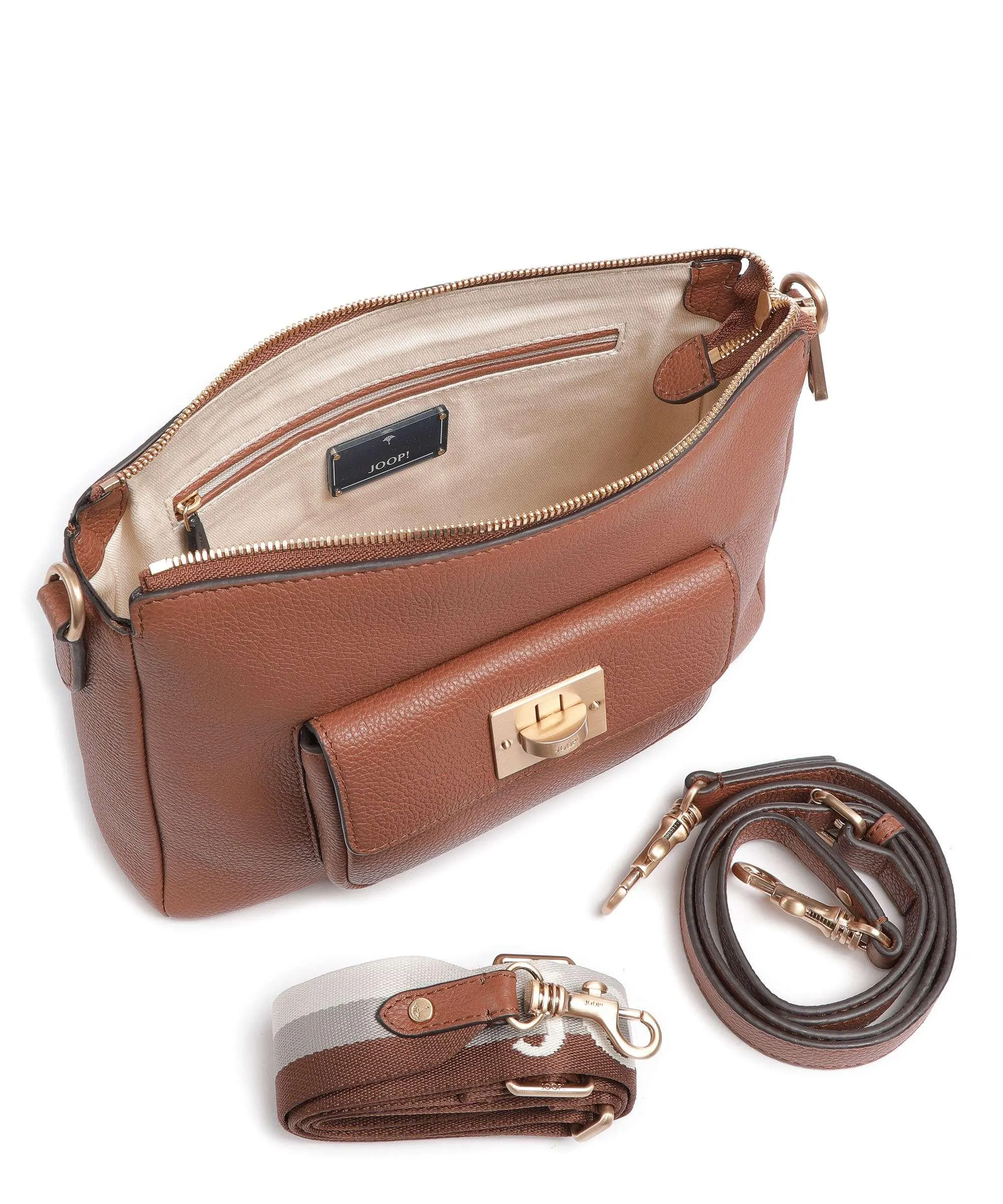  JOOP! Carino Jasmina Borsa a tracolla pelle granulata marrone  