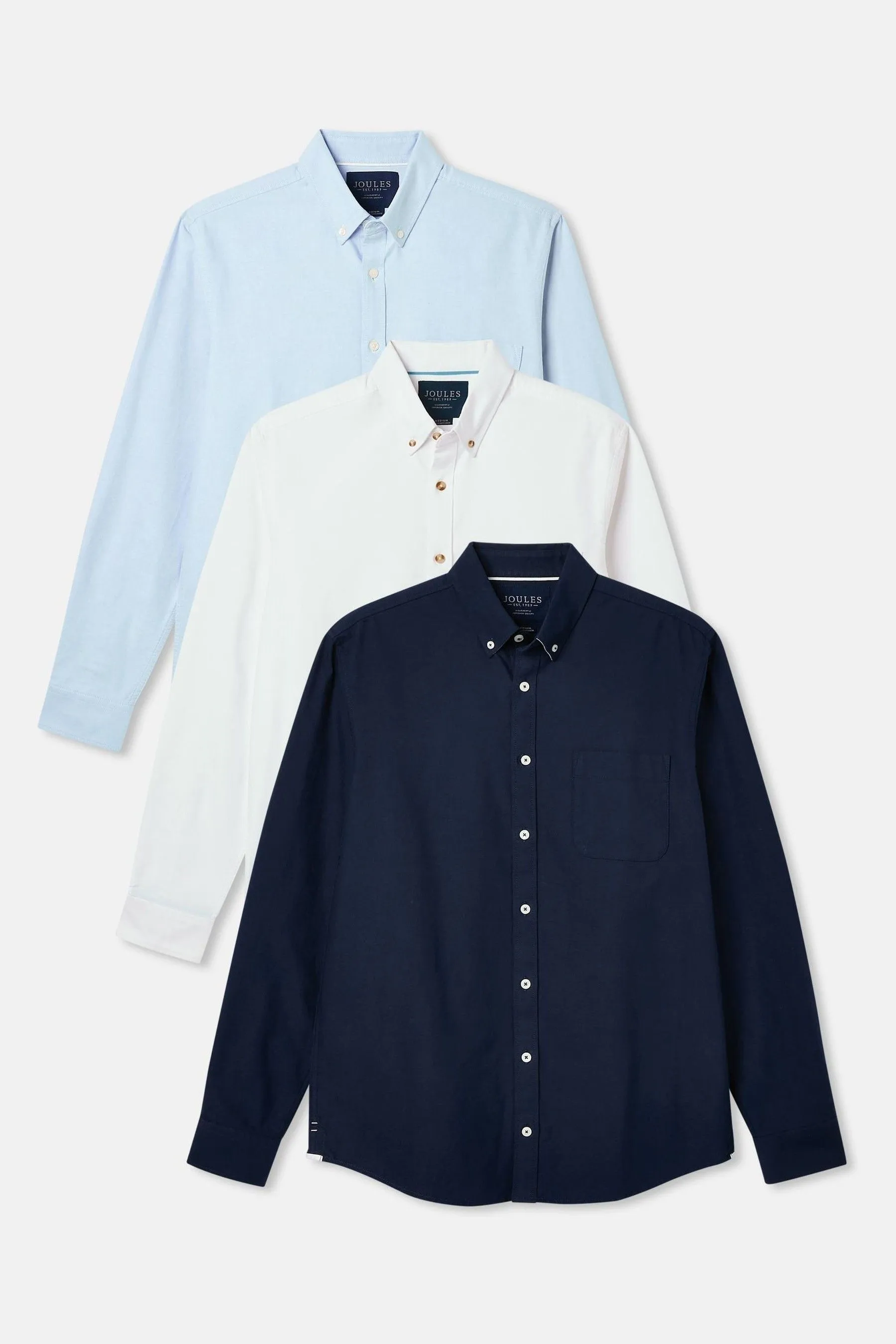 Joules Oxford 3 camicie Confezione Manica lunga