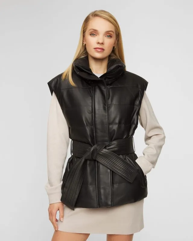 Kamizelka skórzana MACKAGE ZERINA-DL P001084-1