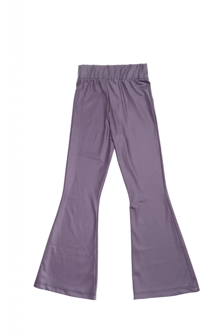 Leggings a zampa con logo in strass CANDY VIOLET