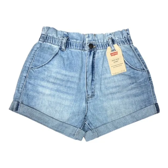 Levi's high-waisted girl's shorts 4EE379 light pebble