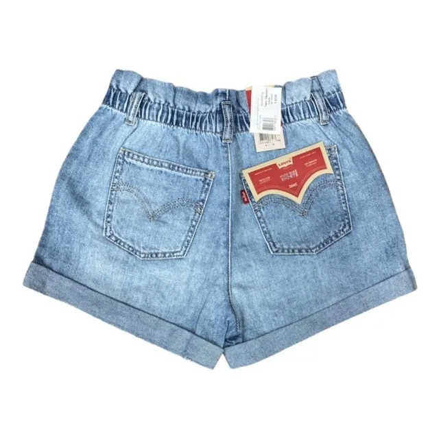 Levi's high-waisted girl's shorts 4EE379 light pebble