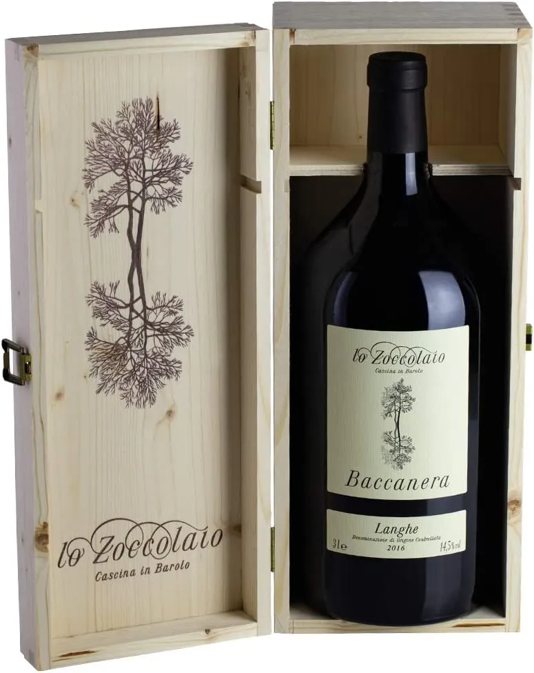 Lo Zoccolaio - Vino Rosso - Langhe Rosso DOC Baccanera 1 X 750 ml + Cassa Legno